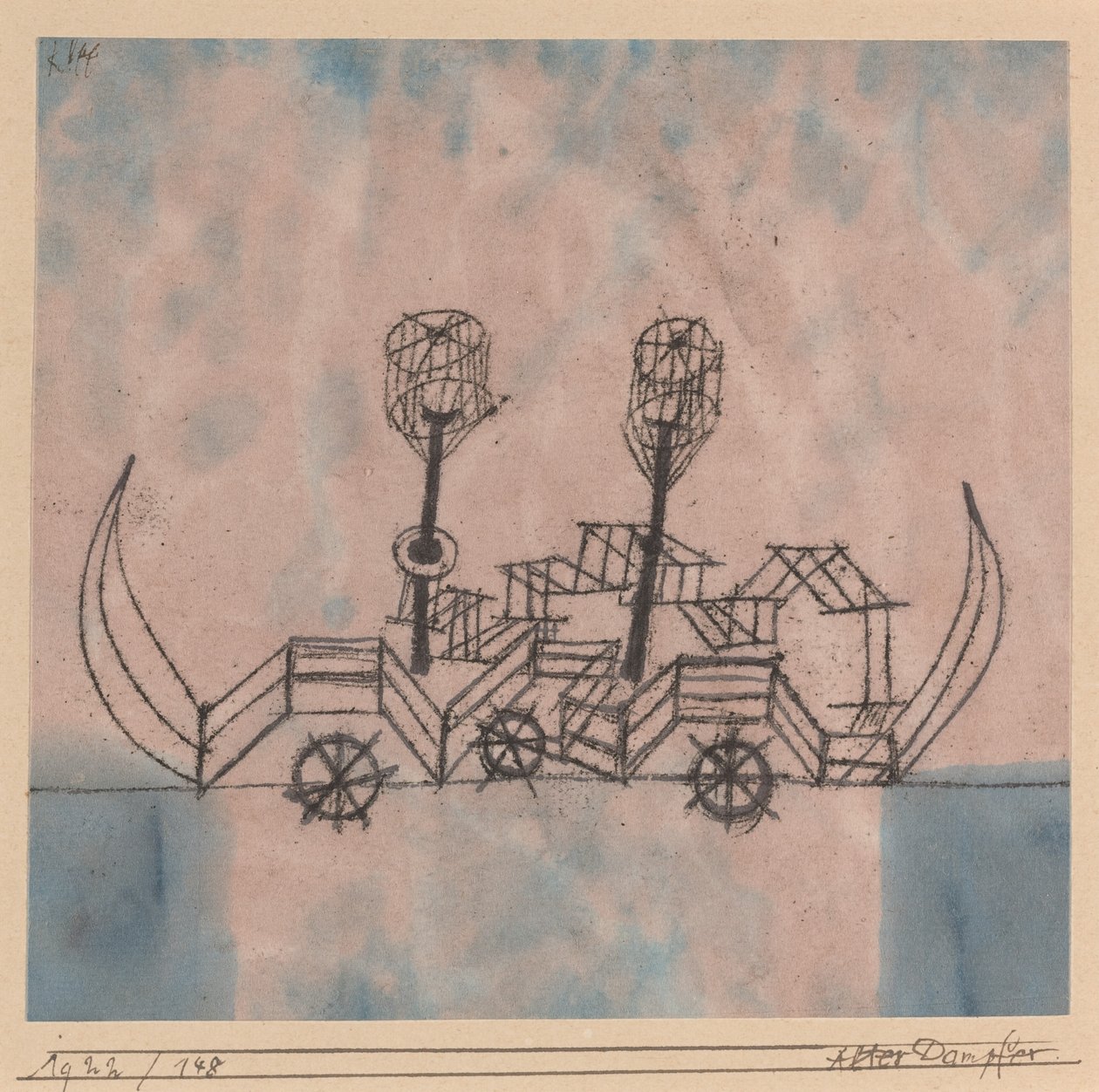 Vieux bateau à vapeur - Paul Klee