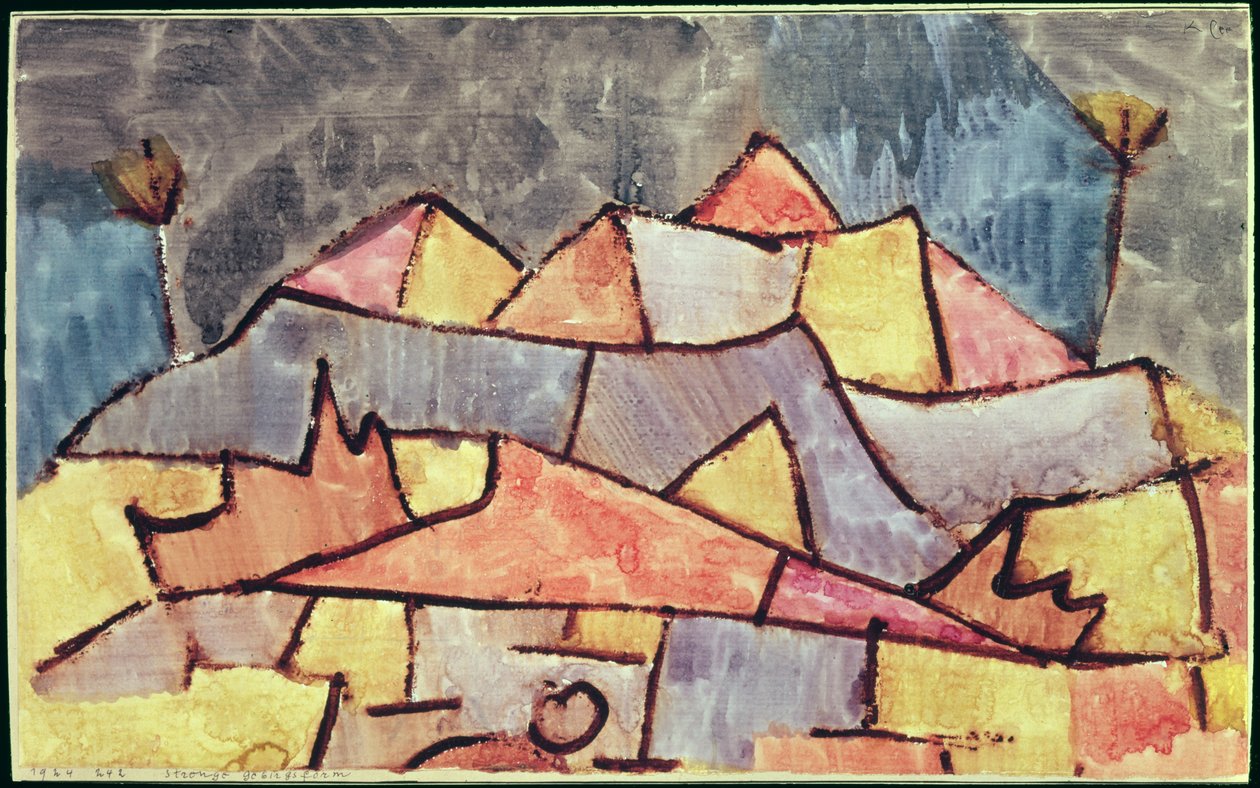 Forme austère de montagne - Paul Klee
