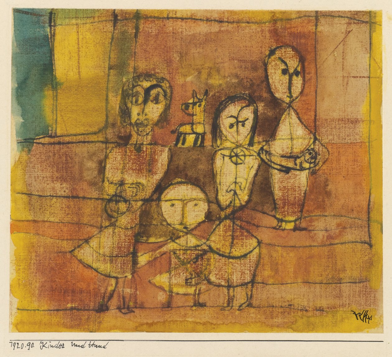 Enfants et chien, 1920 - Paul Klee