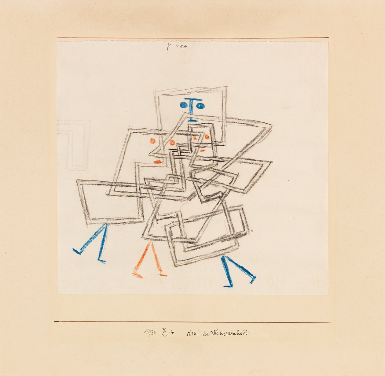 Drei in Verworrenheit - Paul Klee