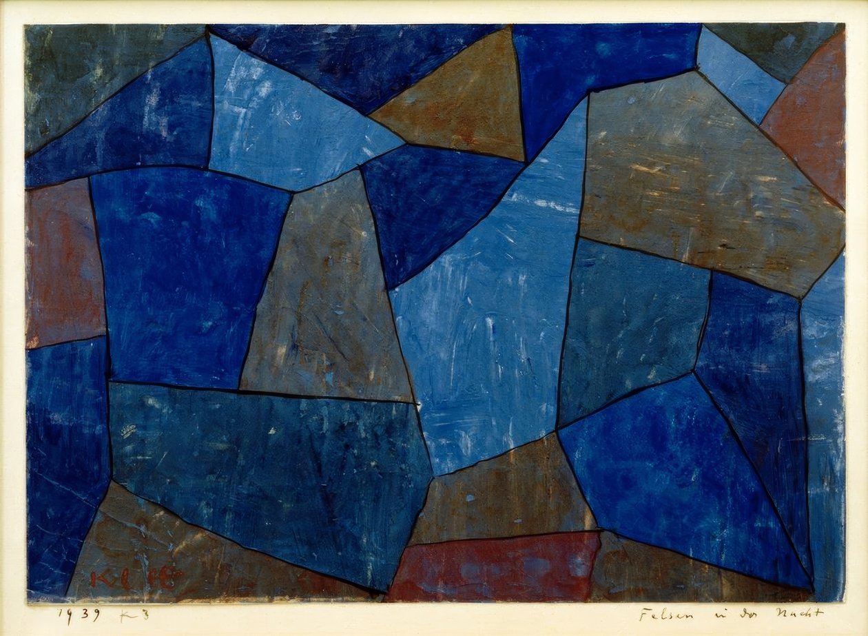 Rochers dans la nuit - Paul Klee