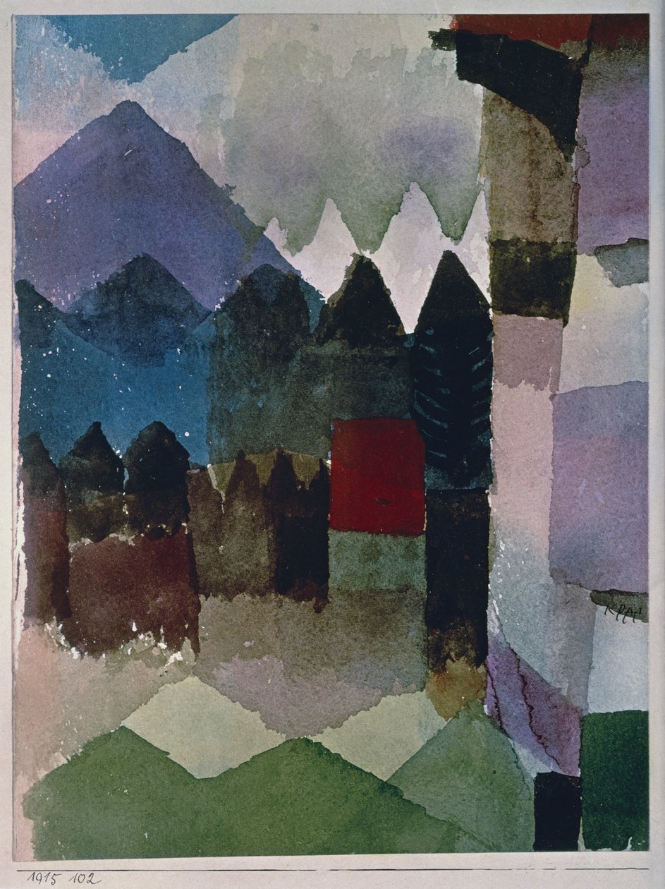 Vent de foehn dans le jardin de Franz Marc - Paul Klee