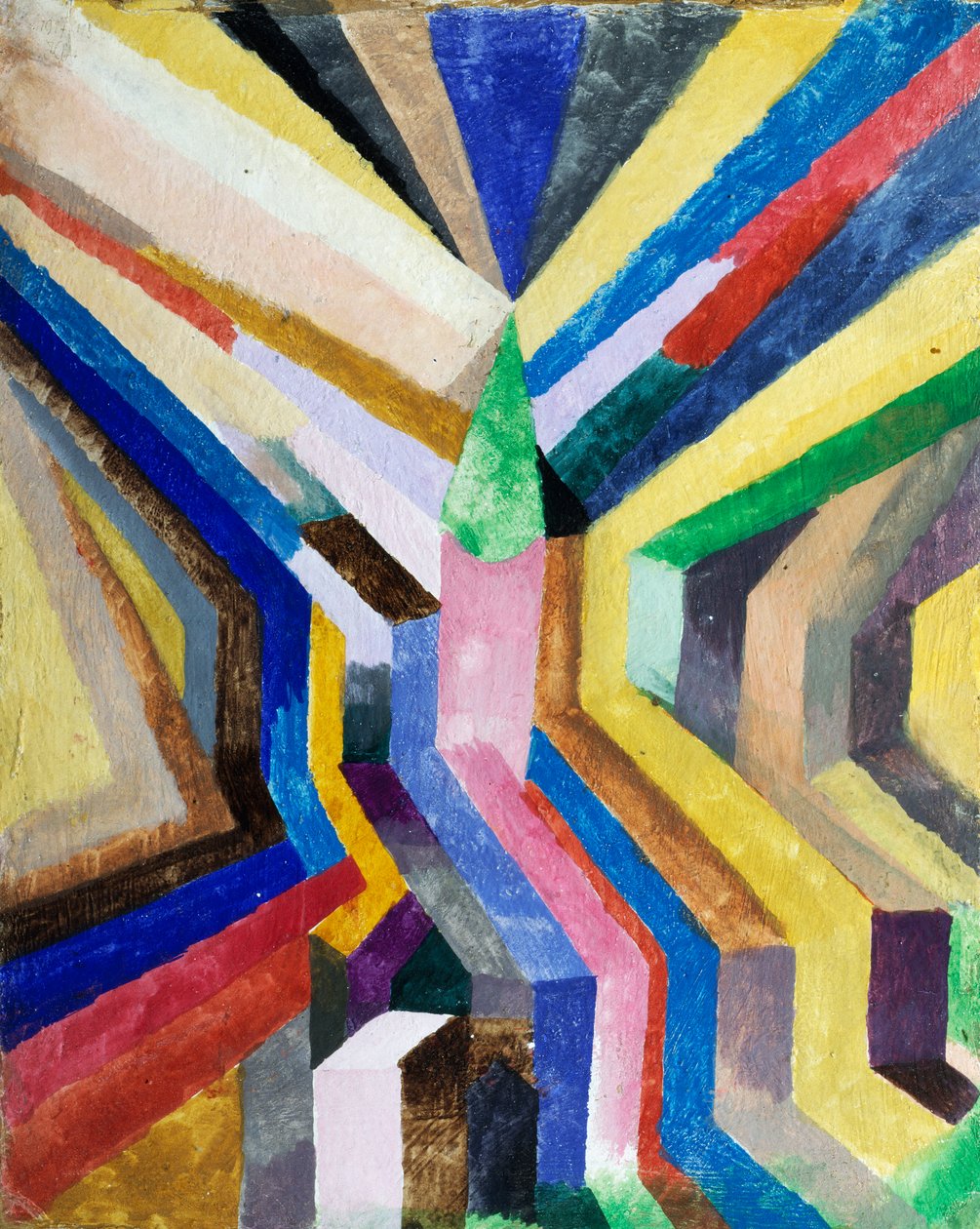 Église verte et clocher - Paul Klee