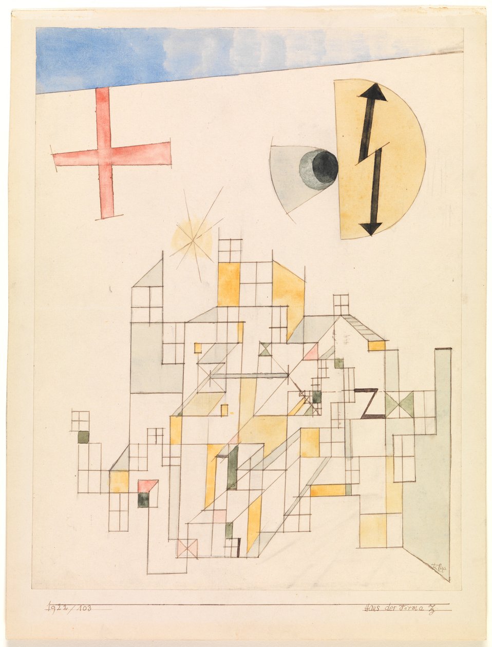 Maison de la société Z (Maison de la société Z) - Paul Klee