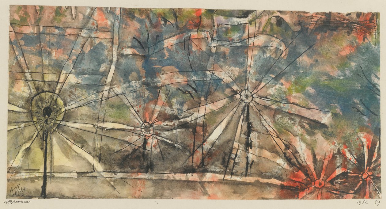 Lampadaires Laternen, 1912 - Paul Klee