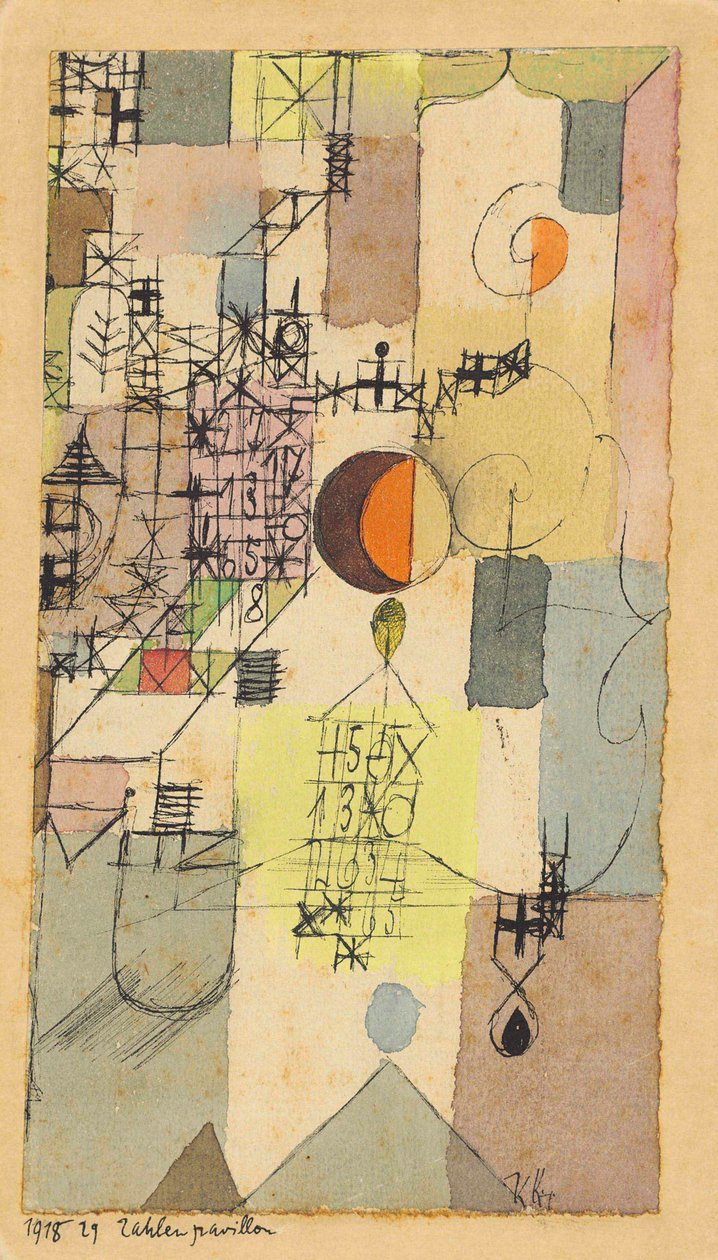 Pavillon des Nombres, 1918 - Paul Klee
