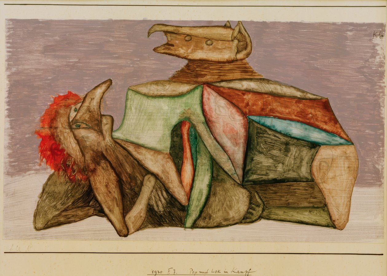 Pop et Lok en combat - Paul Klee