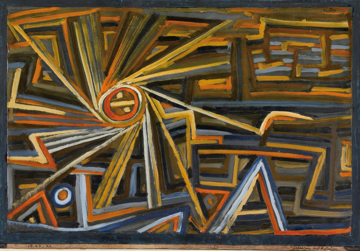 Rayonnement et rotation - Paul Klee