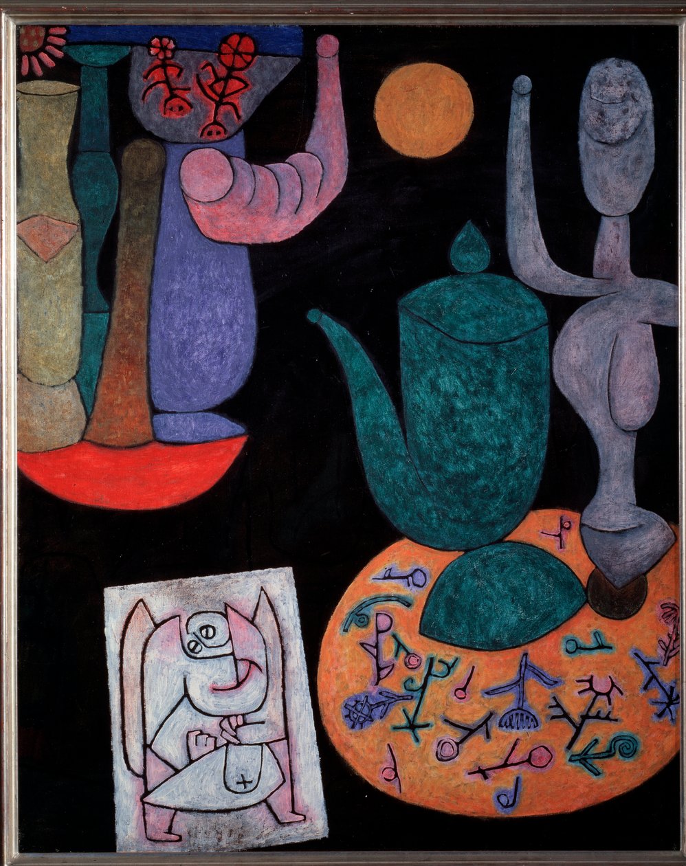 Nature morte sur fond noir - Paul Klee