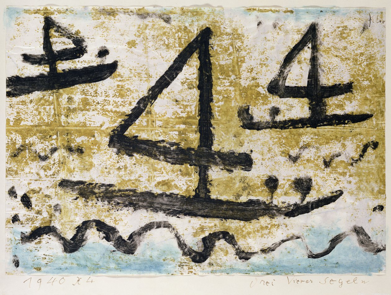 Trois quatre naviguant - Paul Klee