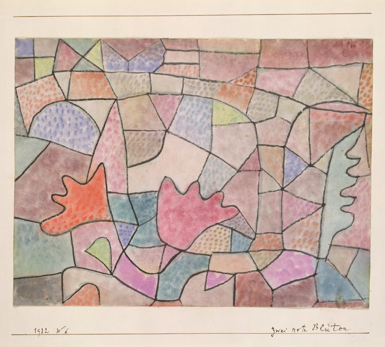 Deux fleurs rouges - Paul Klee