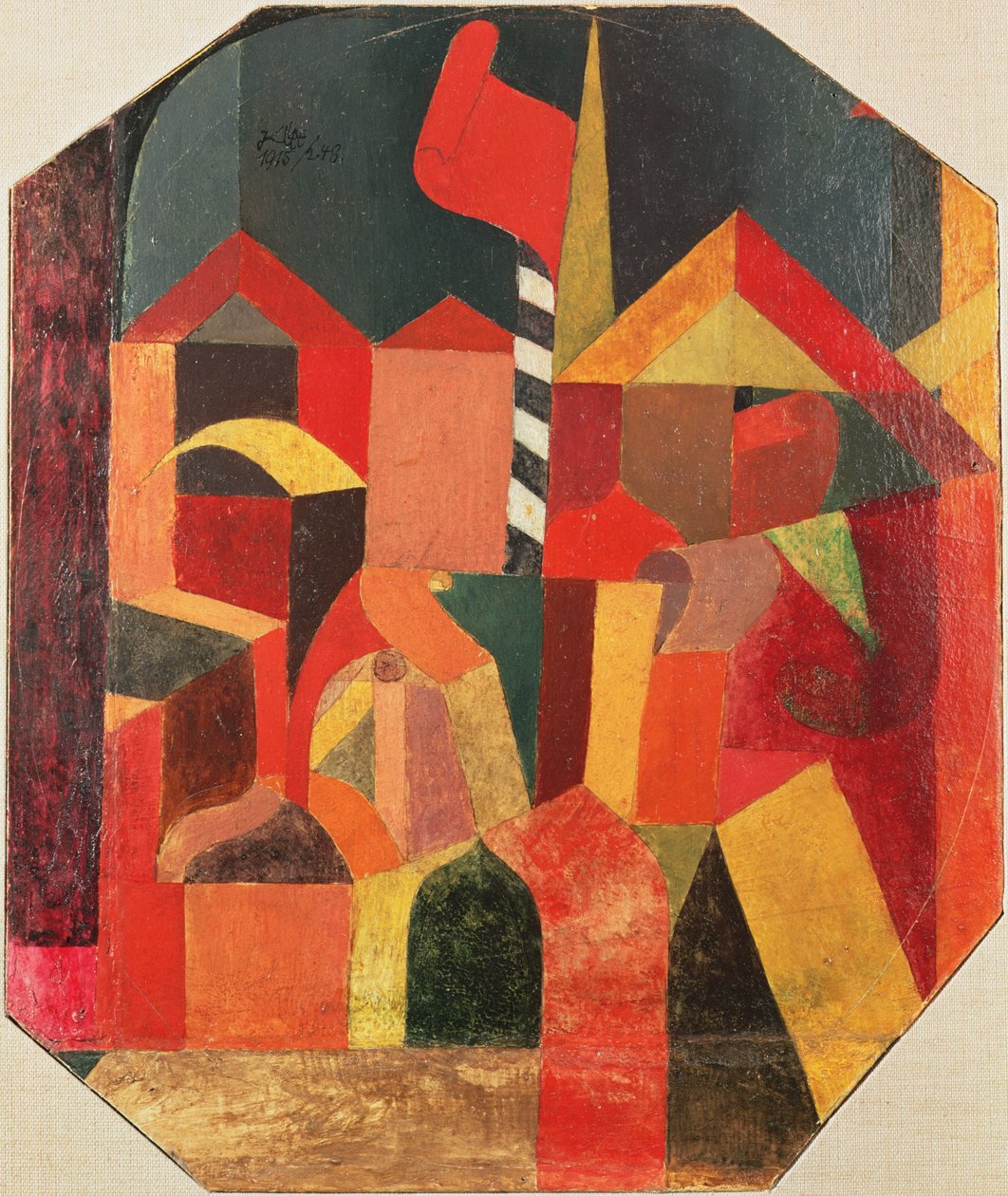 Avec le drapeau rouge - Paul Klee