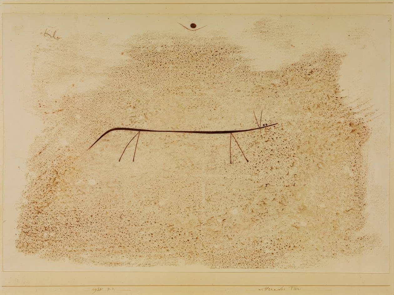 Animal reniflant - Paul Klee