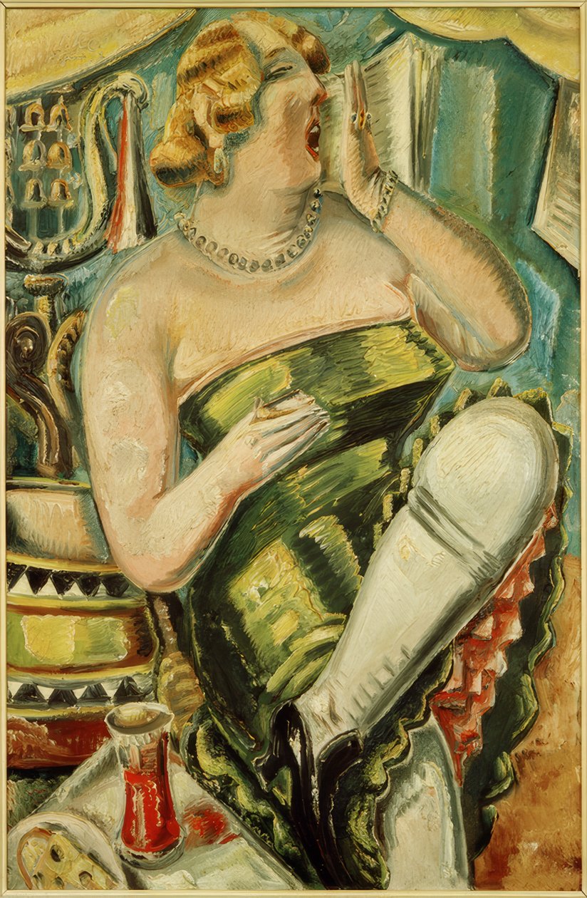 Dame bâillant - Paul Kleinschmidt