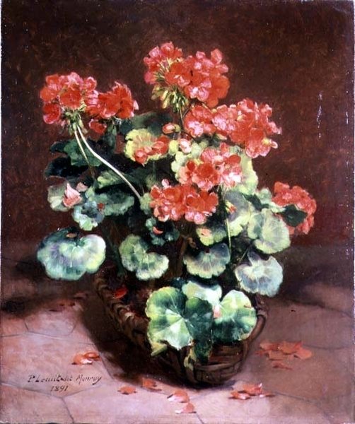 Fleurs dans un panier - Paul Lecuit Monroy