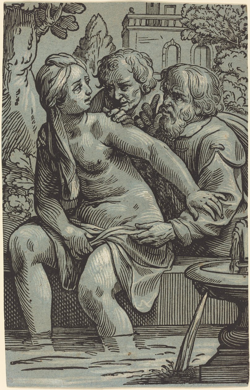 Suzanne et les vieillards - Paul Maupin, after Jacques Stella