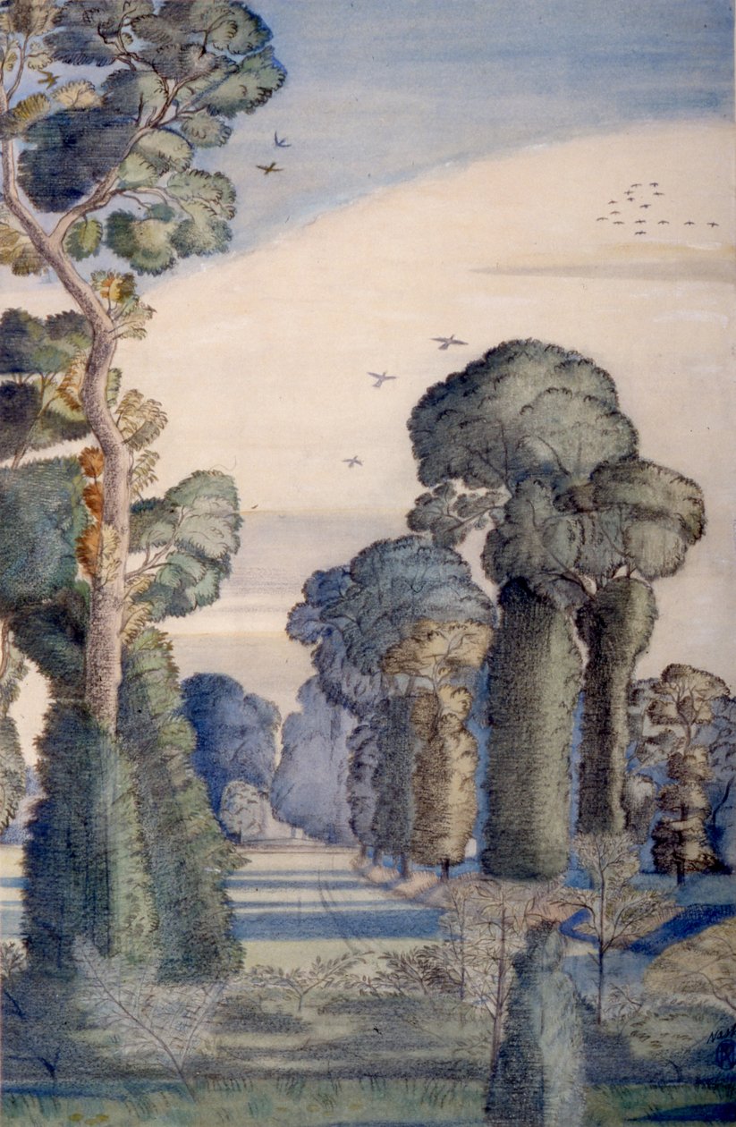 Un paysage à Wood Lane - Paul Nash