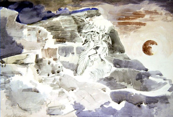 Fantôme dans le schiste - Paul Nash