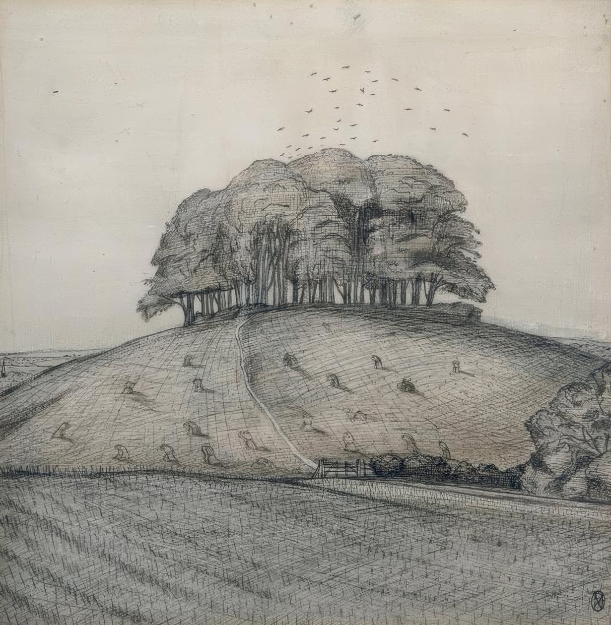 Le bois sur la colline - Paul Nash