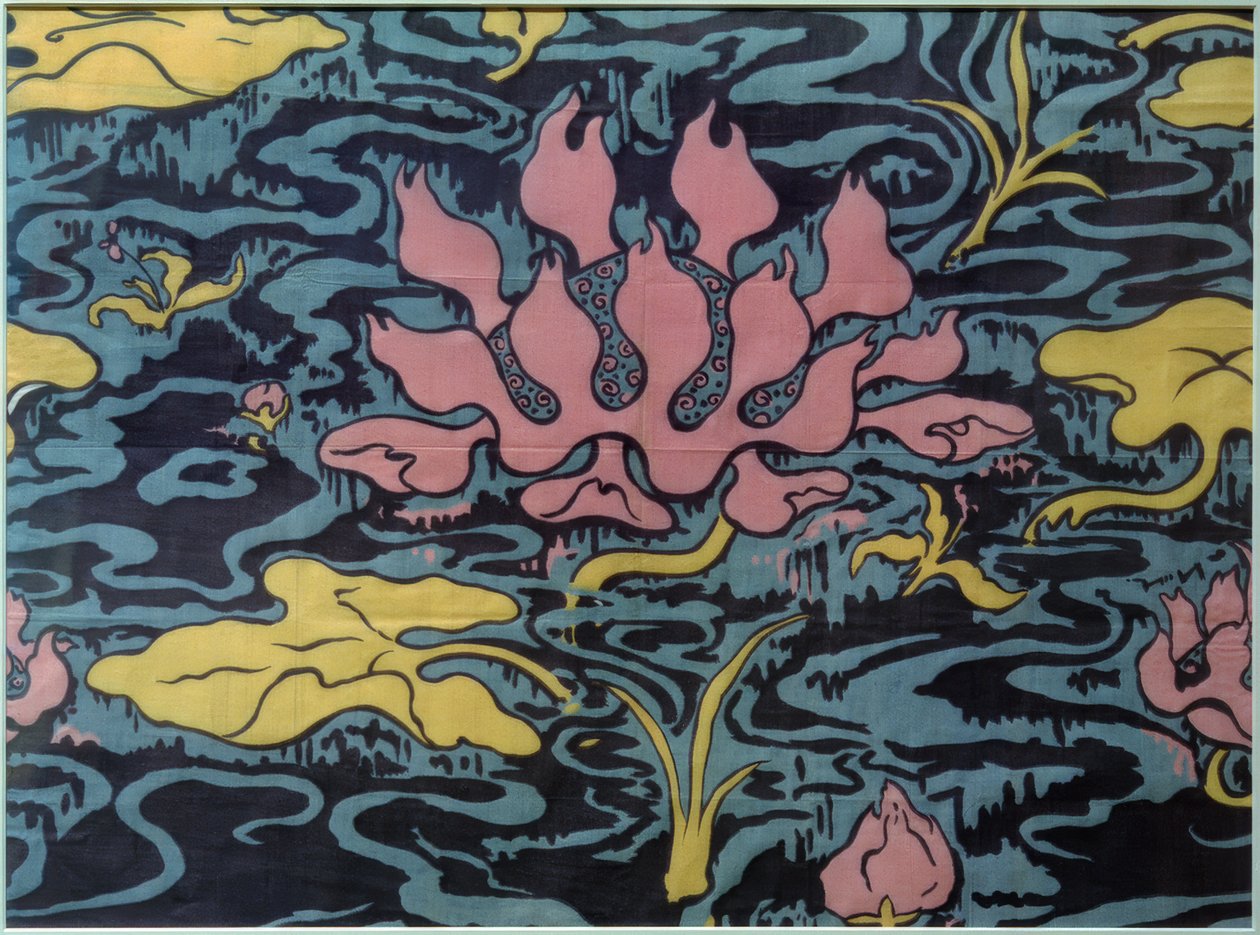 Tissu décoratif avec nénuphar - Paul Elie Ranson