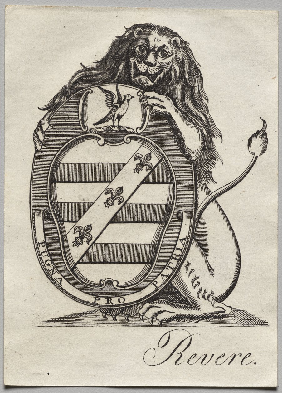 Ex-libris: Blason - Paul Revere II