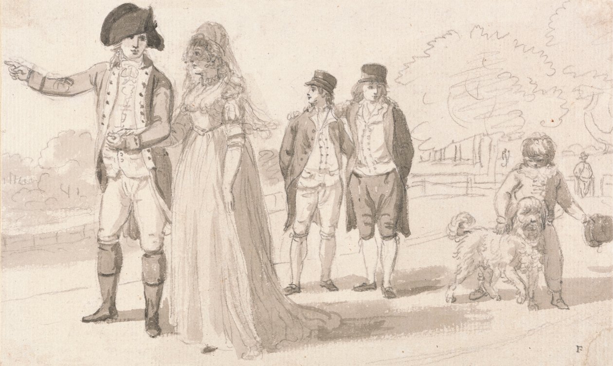 Une famille à Hyde Park - Paul Sandby