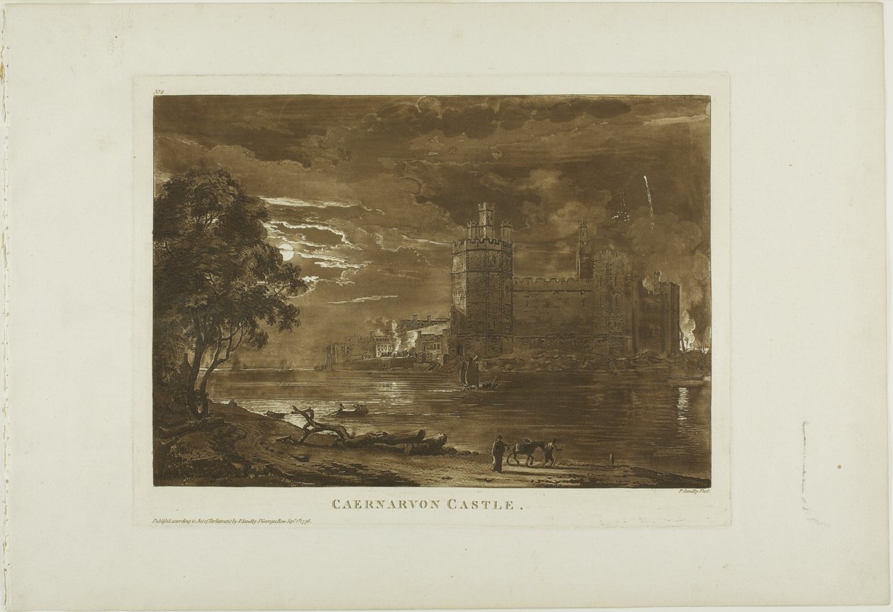 Château de Caernarvon - Paul Sandby