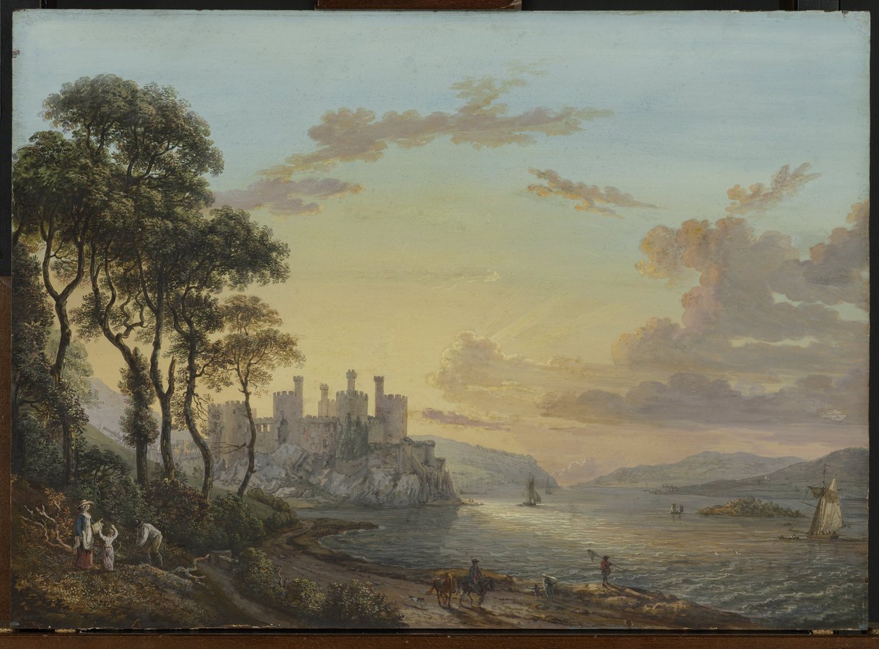 Vue sur le château de Conway, Pays de Galles - Paul Sandby