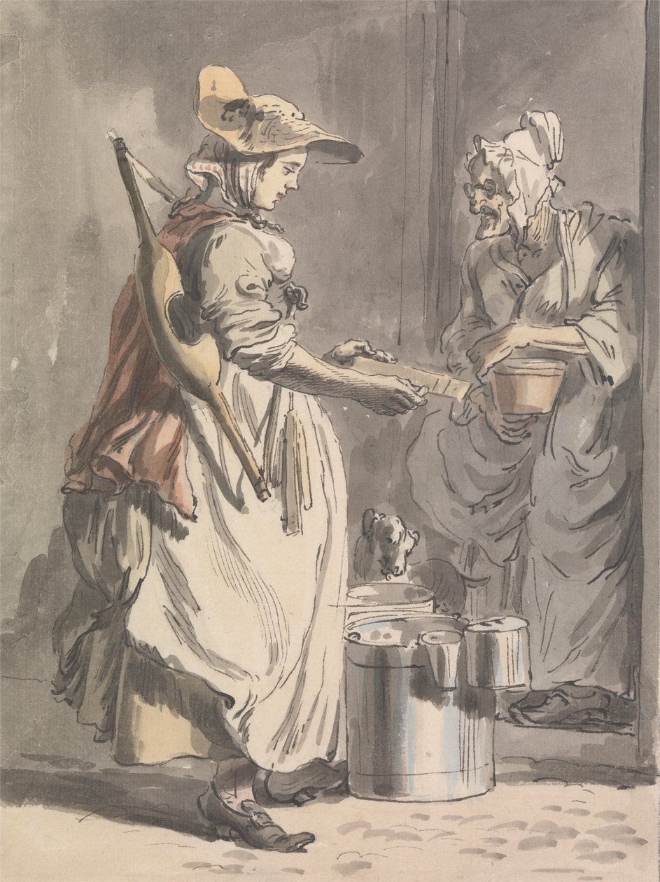 Les cris de Londres : une laitière - Paul Sandby
