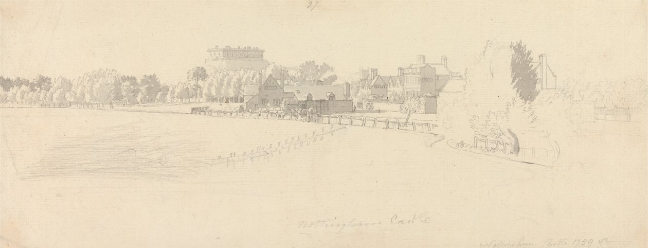 Château de Nottingham - Paul Sandby