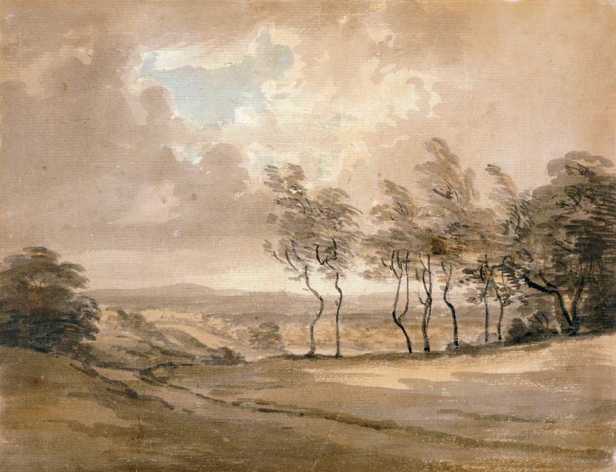 Vue de Hampstead Heath - Paul Sandby