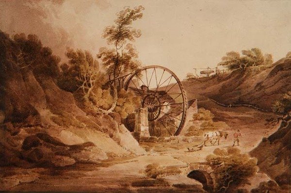 Grande roue à Broseley - Paul Sandby Munn