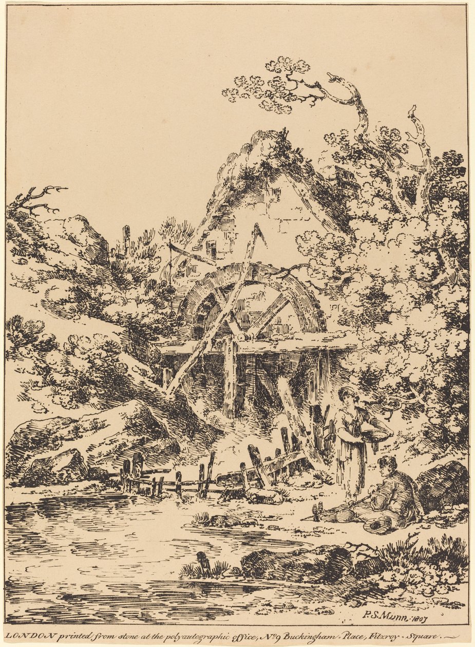 Vieux moulin à eau - Paul Sandby Munn