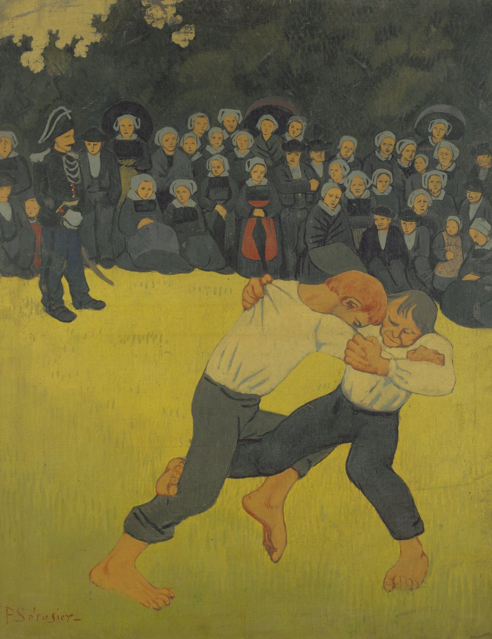 Les lutteurs bretons, c.1893 - Paul Sérusier