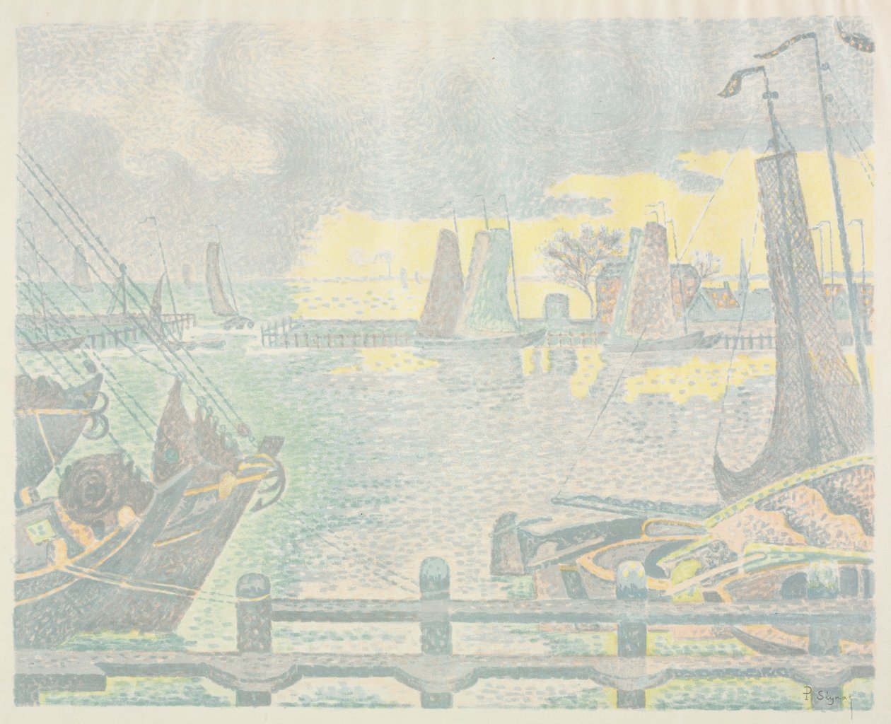 Bateaux à Flushing - Paul Signac
