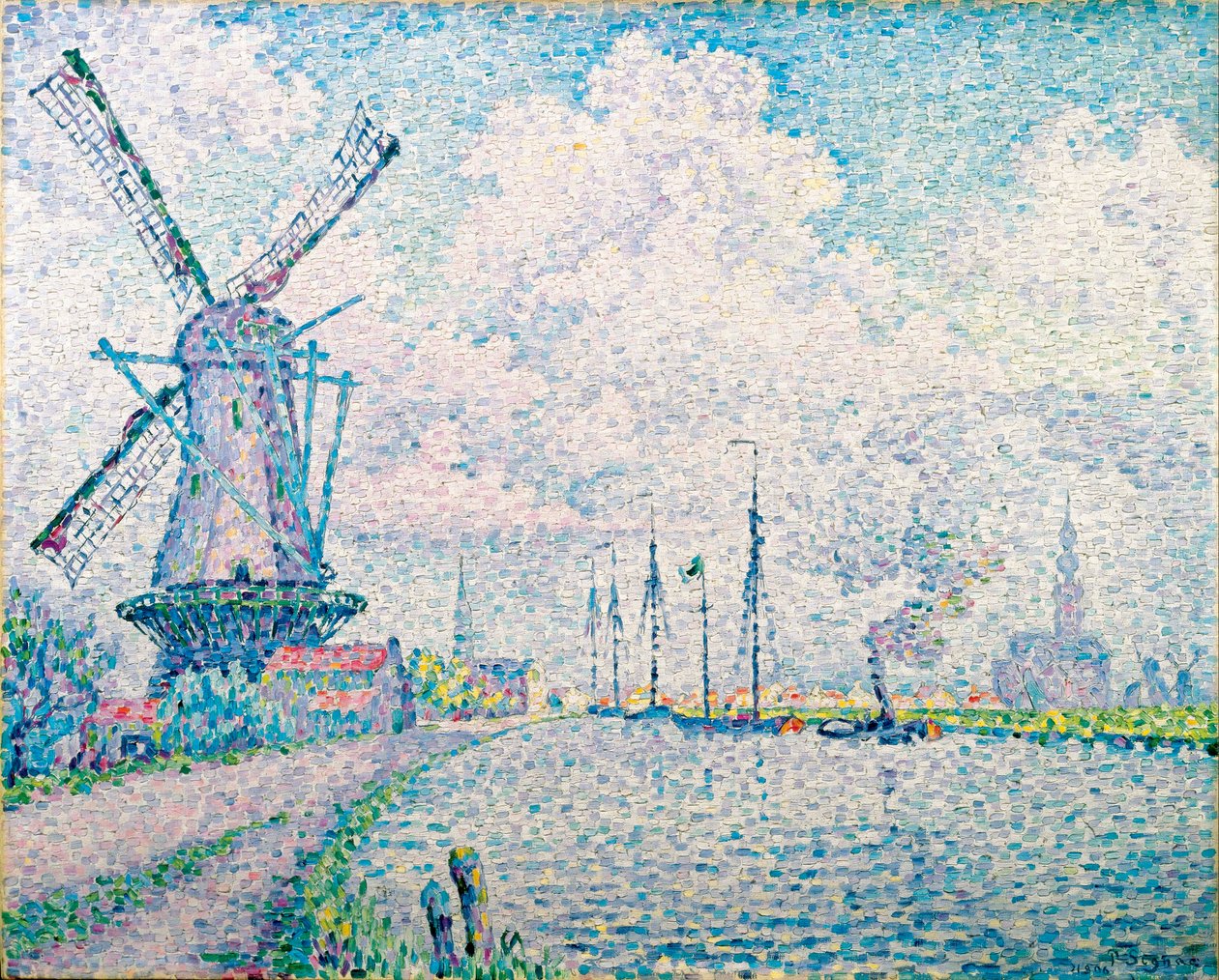 Canal à Overschie par Signac, Paul (1863-1935) - Paul Signac