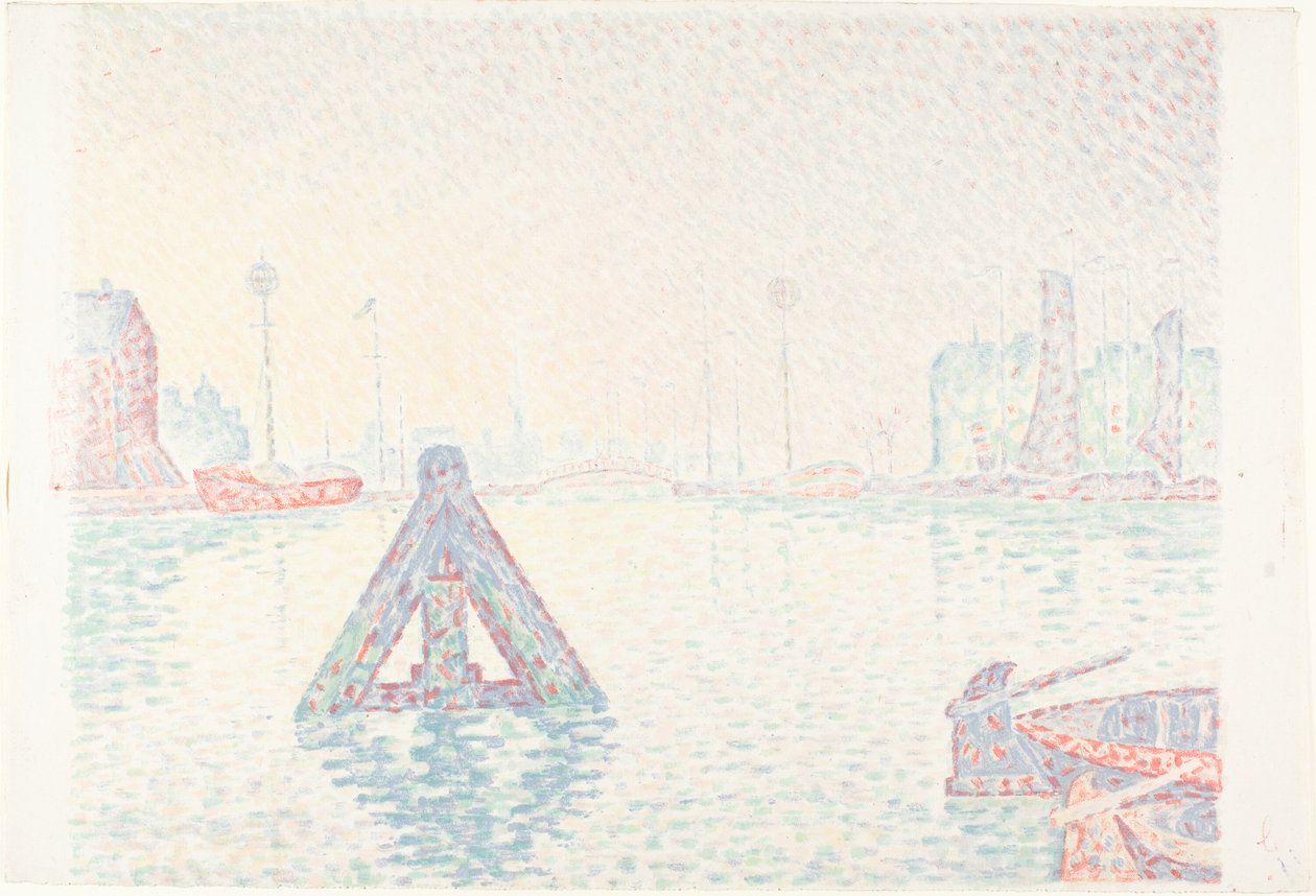 En Hollande - La Bouée - Paul Signac