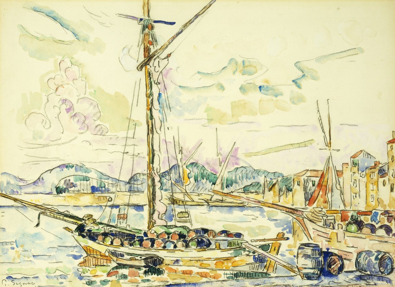 Le Port de Saint-Tropez - Paul Signac