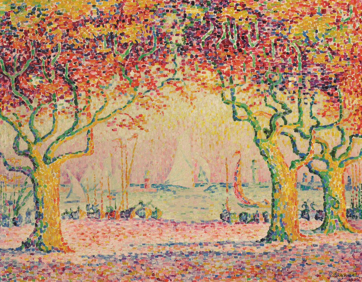 Les Allées, Cannes, 1918-1920 - Paul Signac