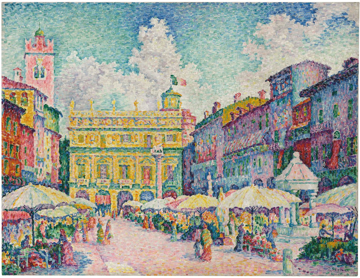 Marché de Vérone - Paul Signac