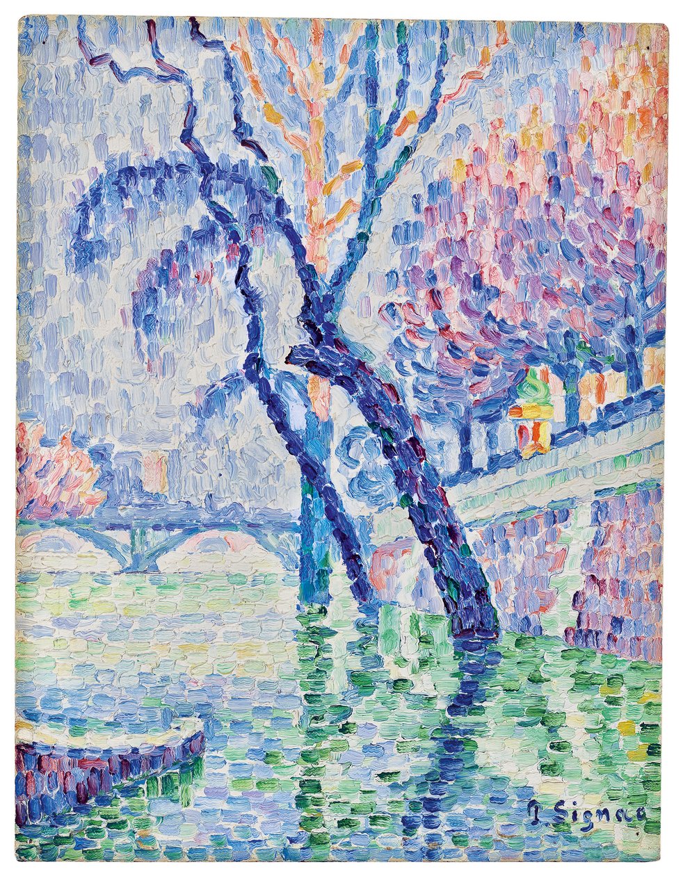 Pont des Arts, inondation, 1930 - Paul Signac
