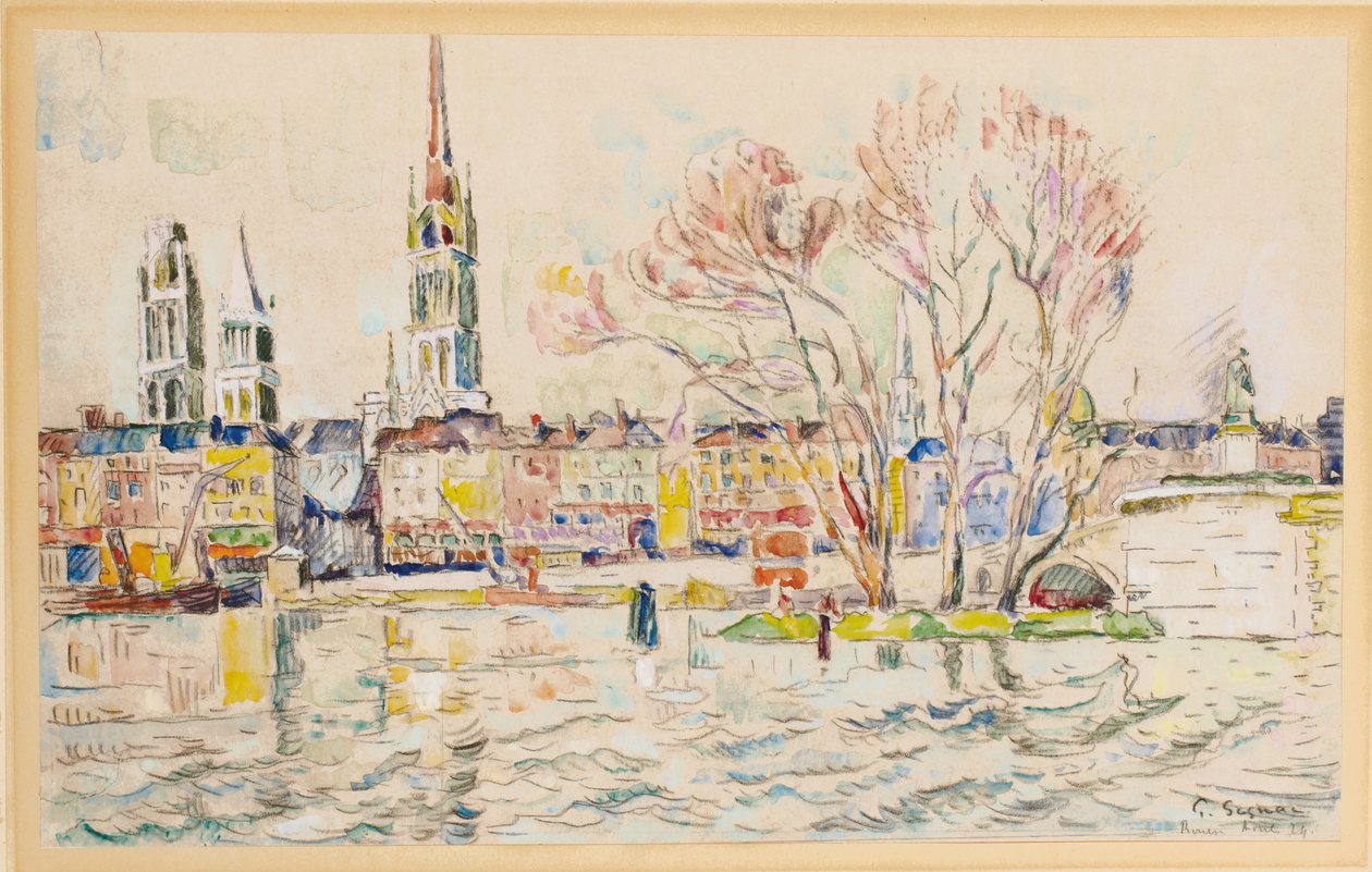 Rouen, 1924 - Paul Signac