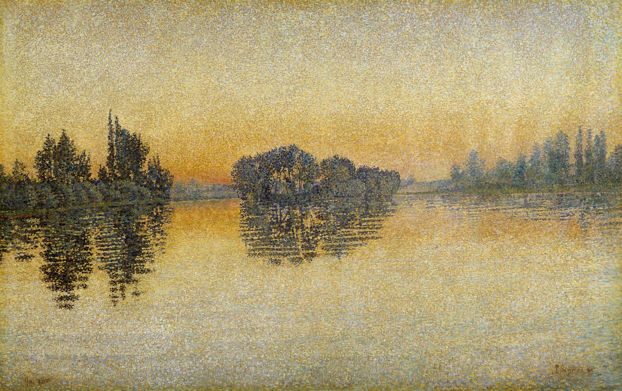 Coucher de soleil, Herblay - Paul Signac