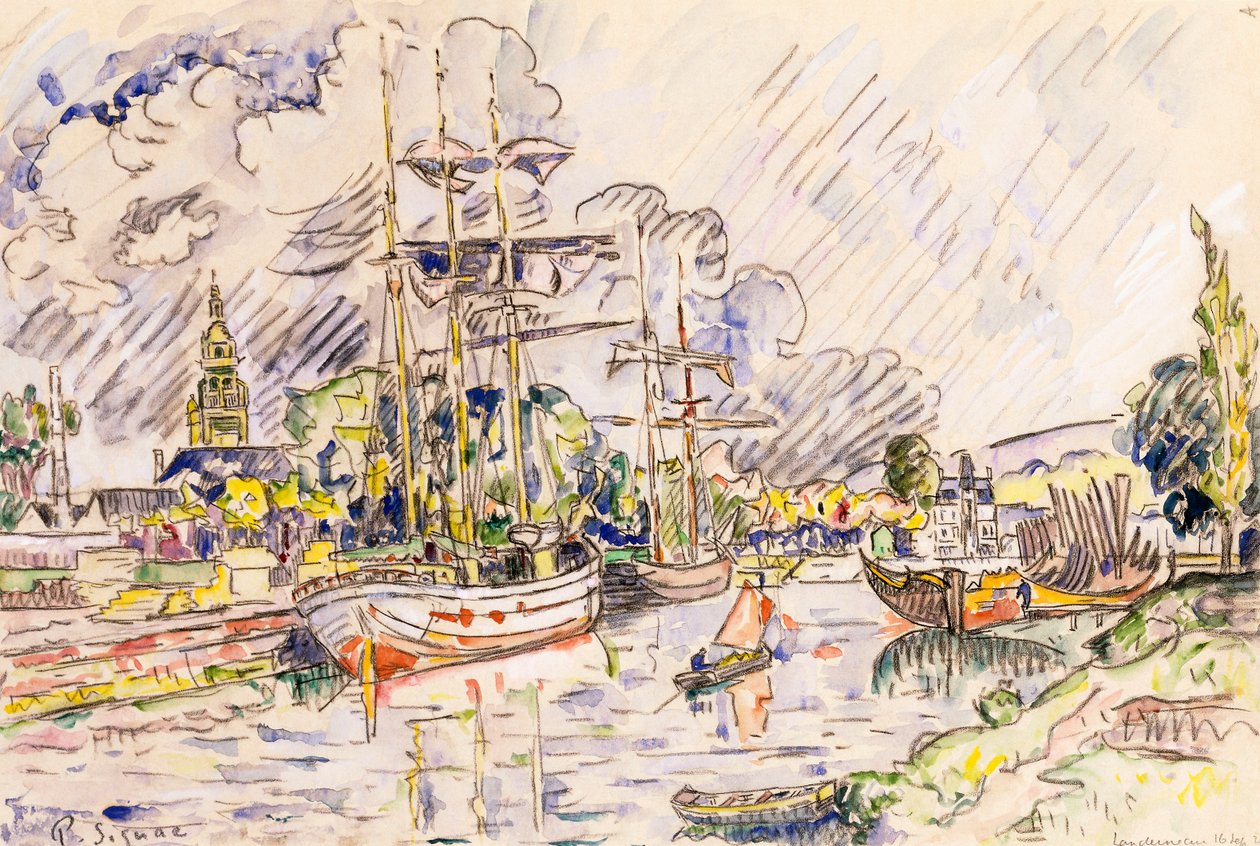 Le Port de Landerneau - Paul Signac