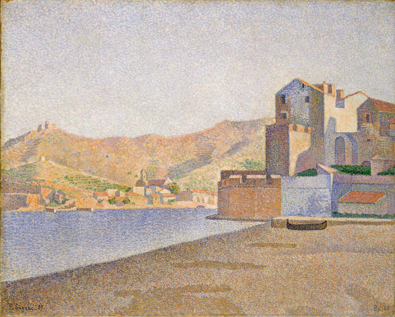 La plage de la ville, Collioure, Opus 165 - Paul Signac