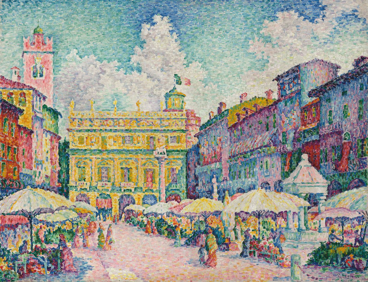 Marché de Vérone - Paul Signac