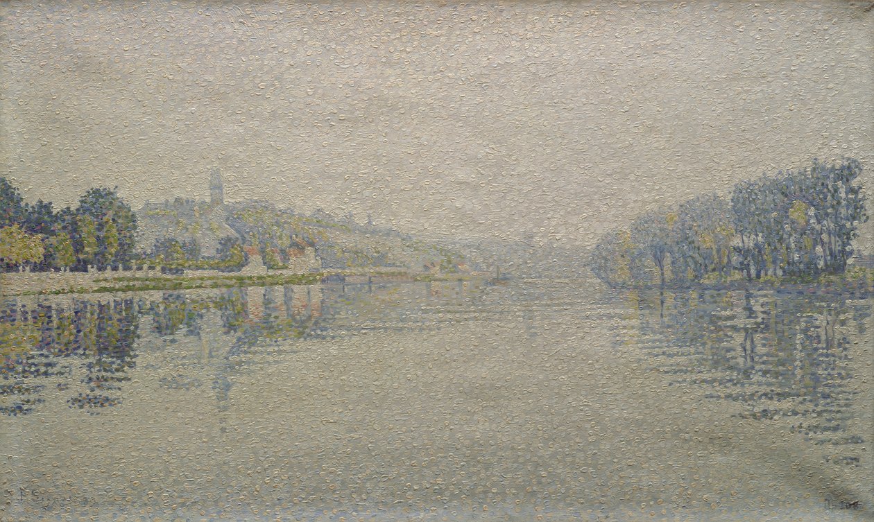 Vue de la Seine à Herblay, 1889 - Paul Signac