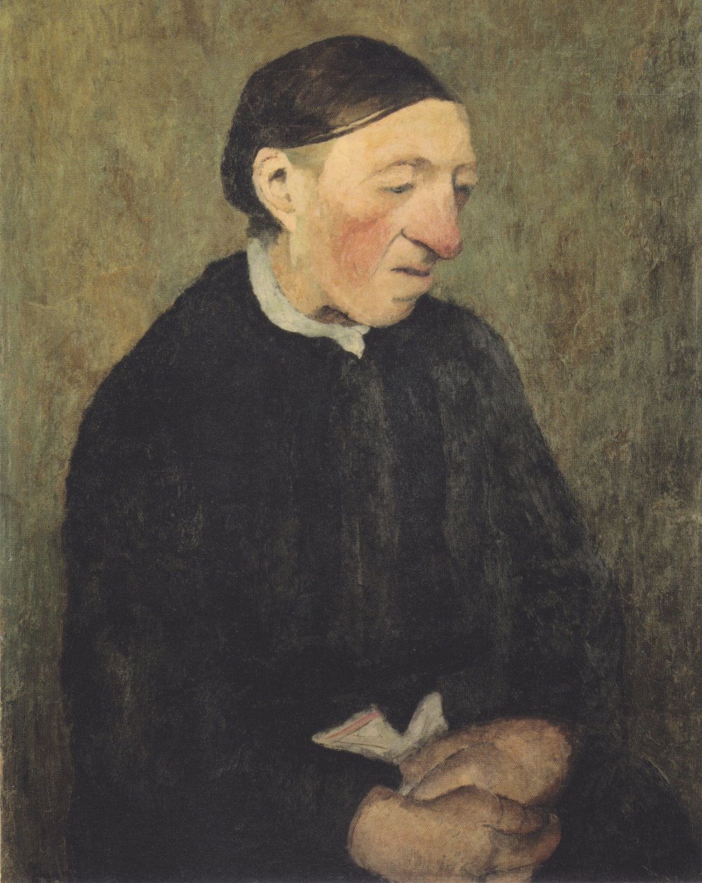 Vieille femme avec mouchoir - Paula Modersohn Becker