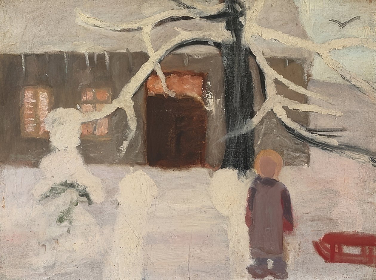 Garçon dans la neige - Paula Modersohn Becker