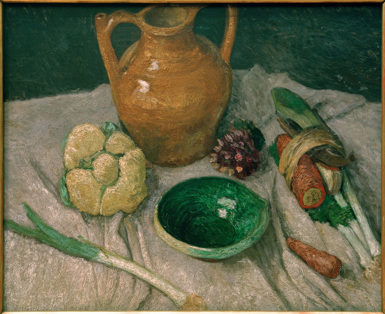 Nature morte avec légumes et vaisselle en terre cuite - Paula Modersohn Becker